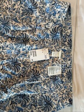H&M Blue Floral Shorts